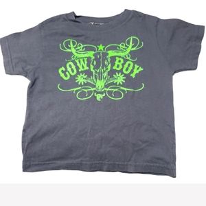 Cowboy Longhorn Boys T-Shirt Top